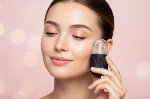 Rodillo de Hielo Facial — Masaje Desinflamante
